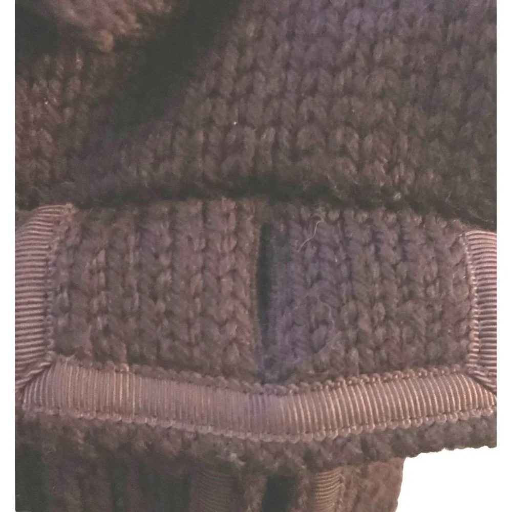 Marc Jacobs Wool Knit Utility Jacket Burgundy Pointed Collar Pockets XS Button U - Picture 6 of 11